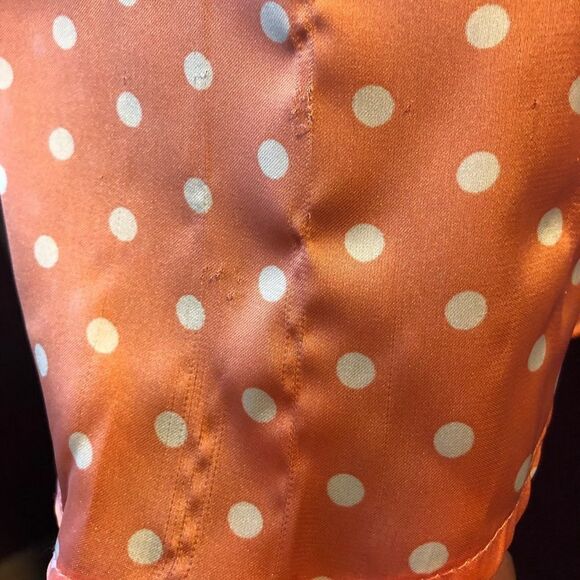 Cute peach and polka dot summer top - Picture 5 of 6